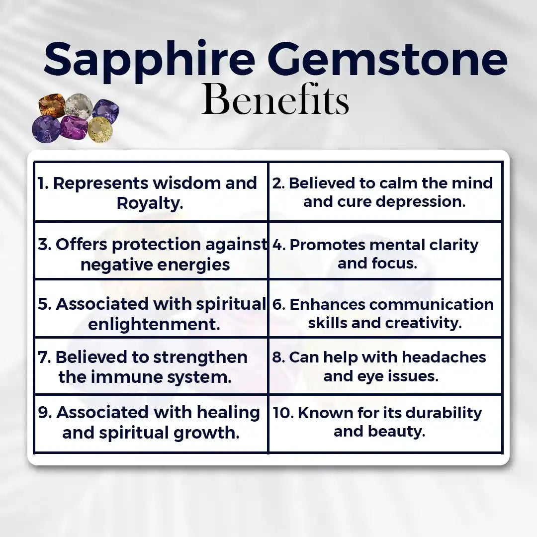 natural sapphire rock