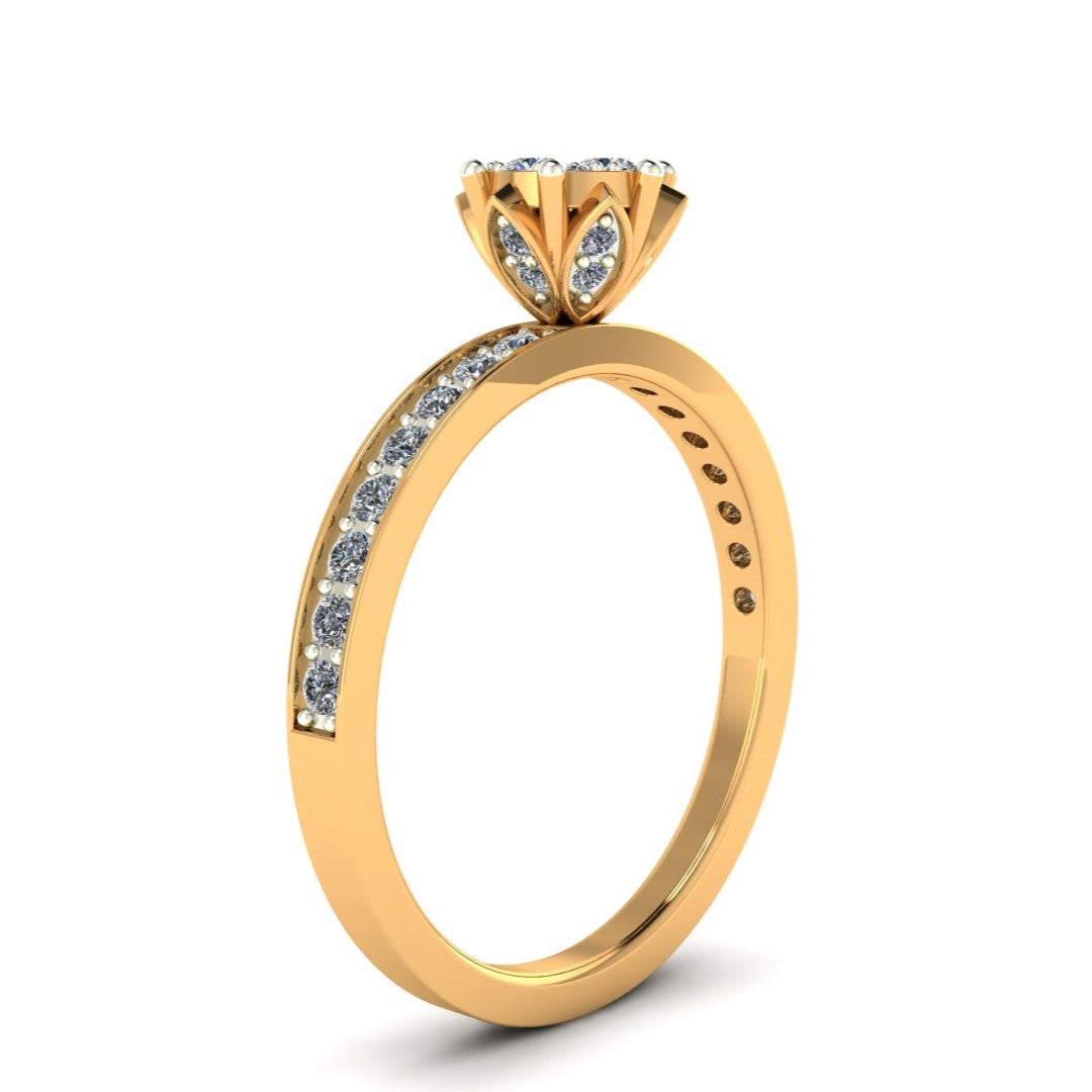 The Radiance Halo Engagement Ring