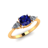 The Amore Blue Sapphire Engagement Ring (18K Gold)