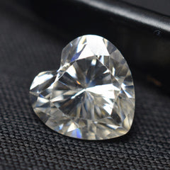 8.5 MM Moissanite Loose Gemstone 1 Pcs CERTIFIED VVS1 D Color Heart Shape