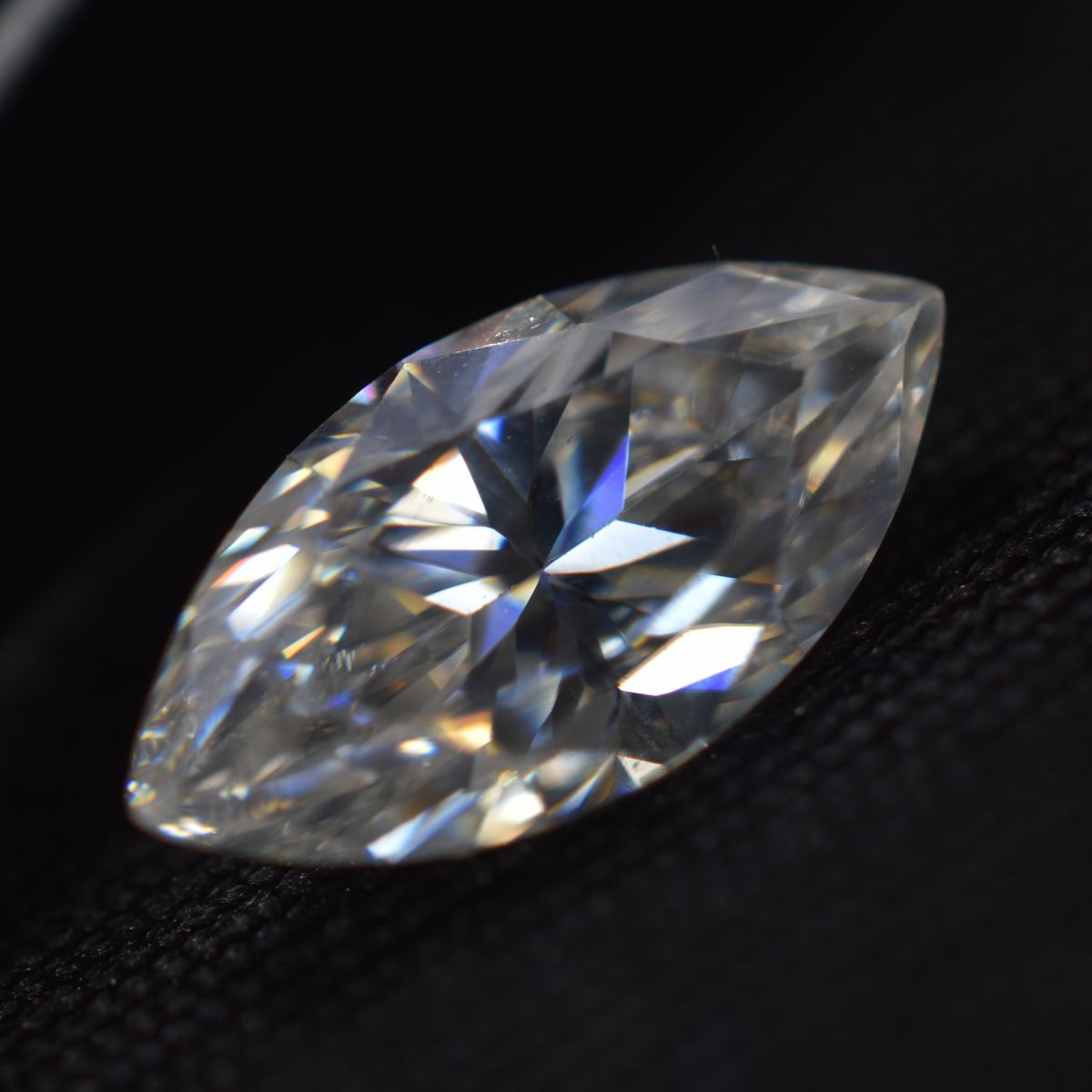 Moissanite Marquise Cut 1 Pcs CERTIFIED Gemstone 0.37 Carat VVS1 D Color 1 Pcs