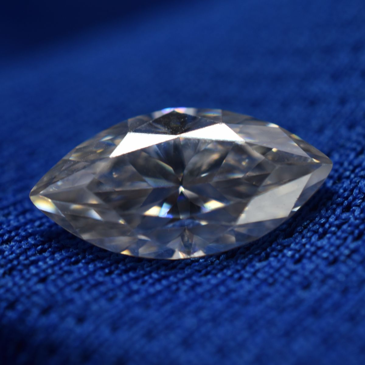 Moissanite Marquise Cut 1 Pcs CERTIFIED Gemstone 0.37 Carat VVS1 D Color 1 Pcs