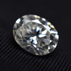 1.54 Carat Moissanite 9x6 mm CERTIFIED VVS1 D Color Oval Shape Loose Gemstone