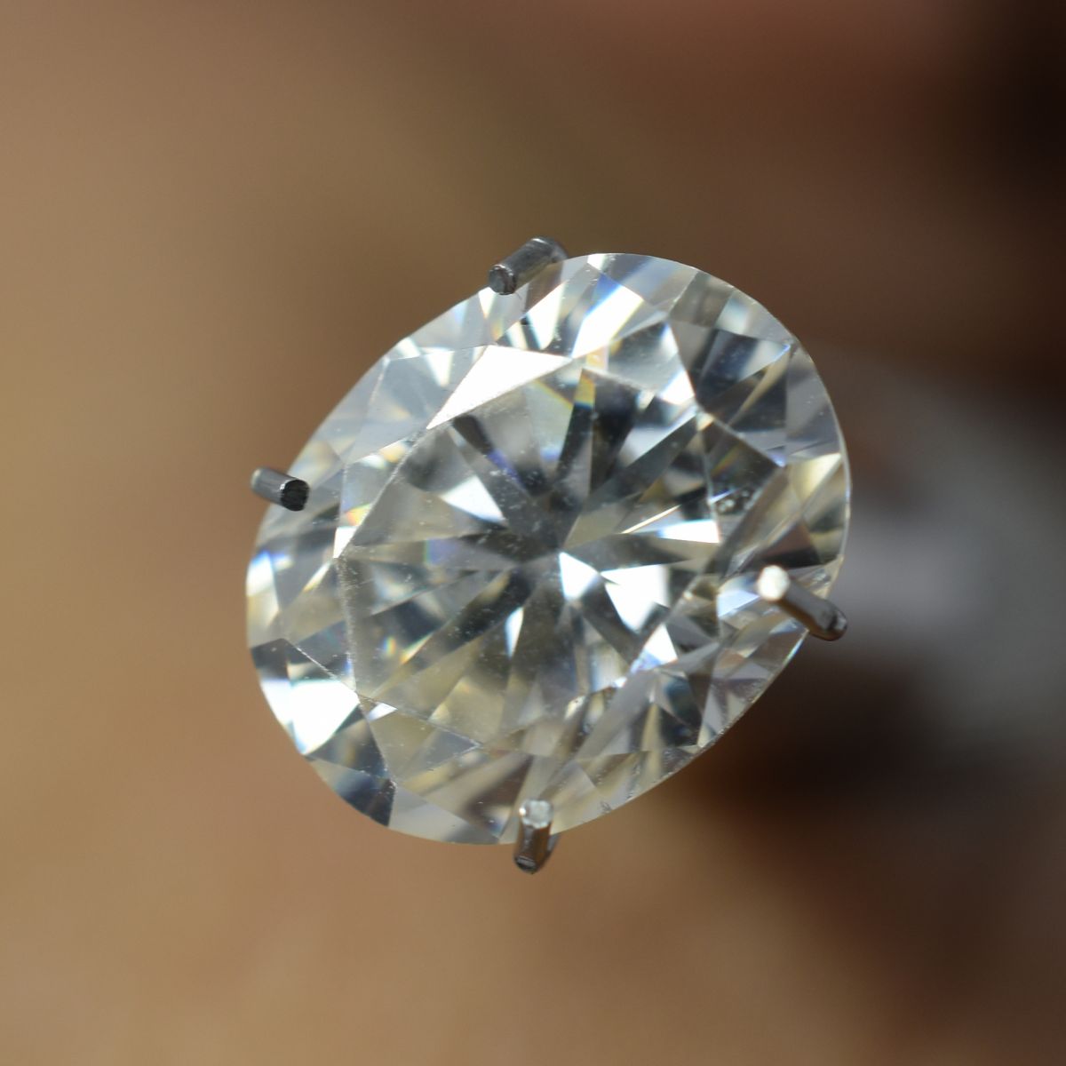 Oval Cut Moissanite 2.72 Carat  VVS1 D Color 10x8 mm CERTIFIED Loose Gemstone
