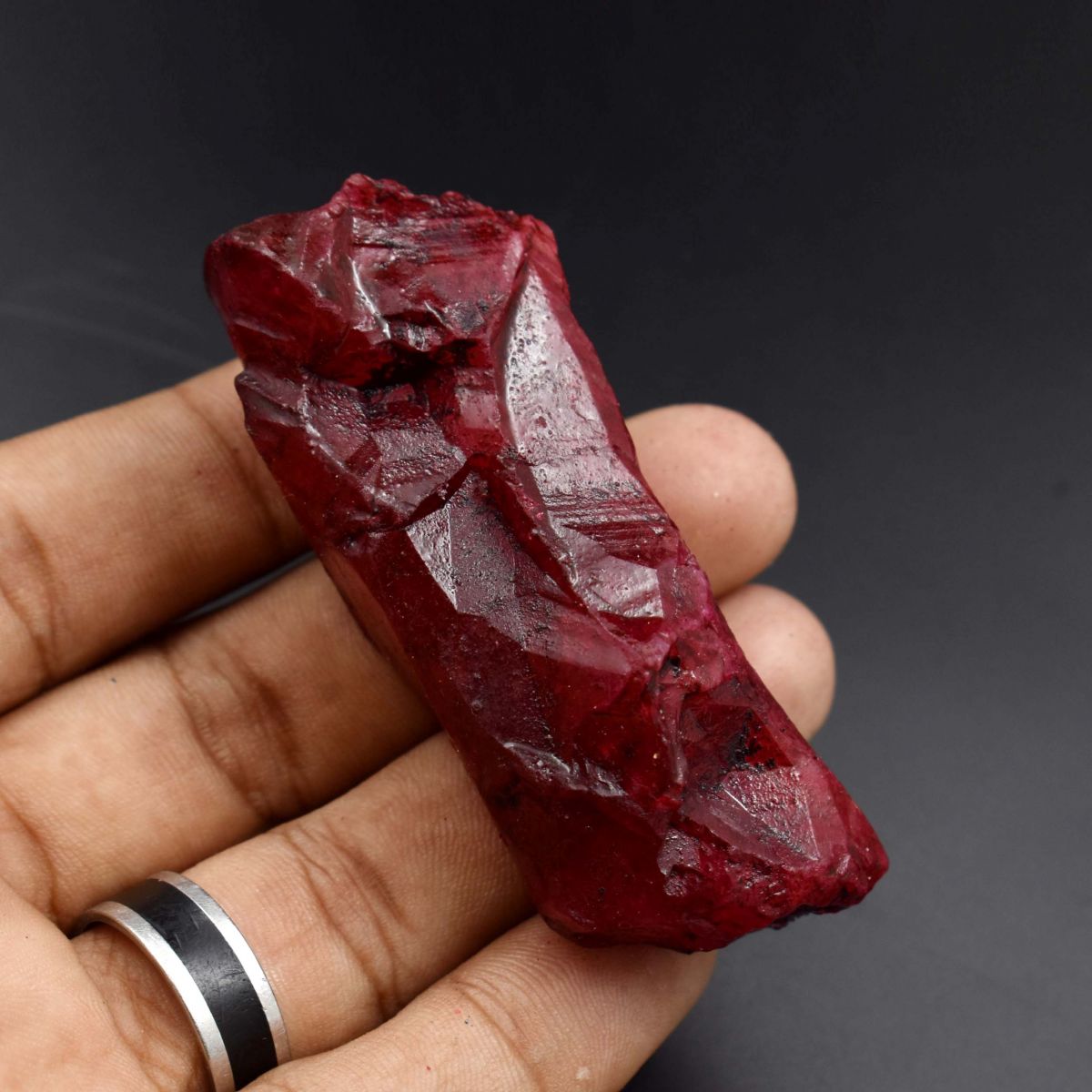 321.65 Ct Natural Red Ruby Uncut Rough Huge Size CERTIFIED Loose Gemstone AM-46