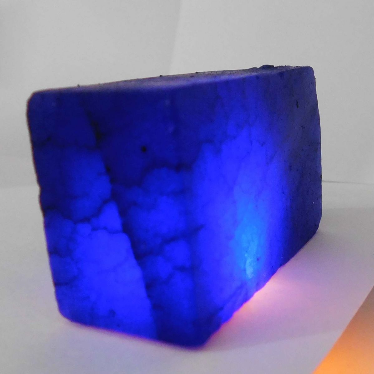 Natural Blue Sapphire 450 Ct Huge Rough Earth Mined Loose Gemstone CERTIFIED AZ-170