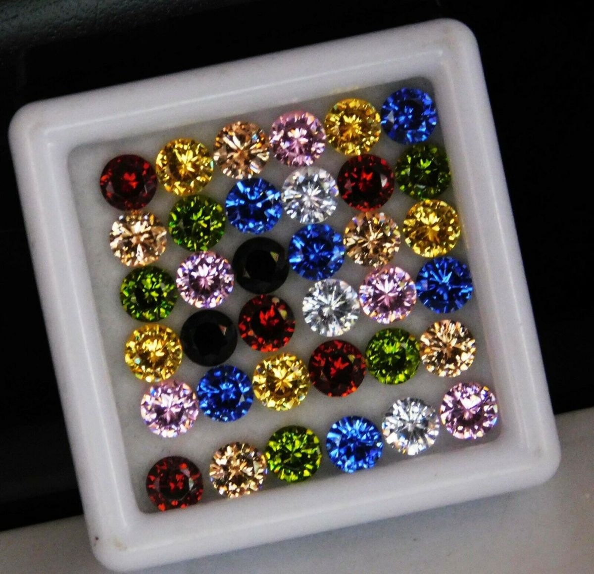 24 PCS Natural Sapphire CERTIFIED Loose Gemstone Lot 5 MM Round Diamond Cut Lot