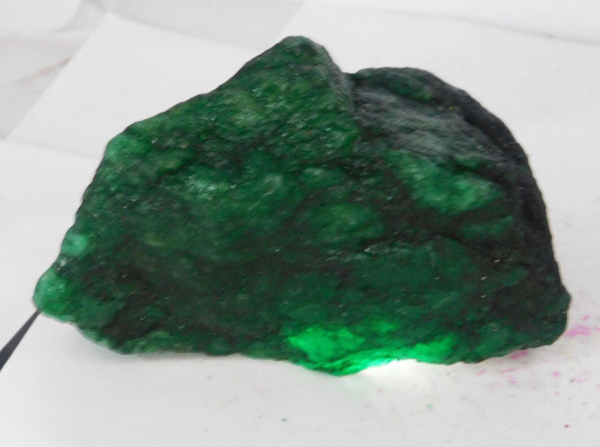 1200 Ct Natural Emerald Huge Rough Earth Mined CERTIFIED Green Loose Gemstone