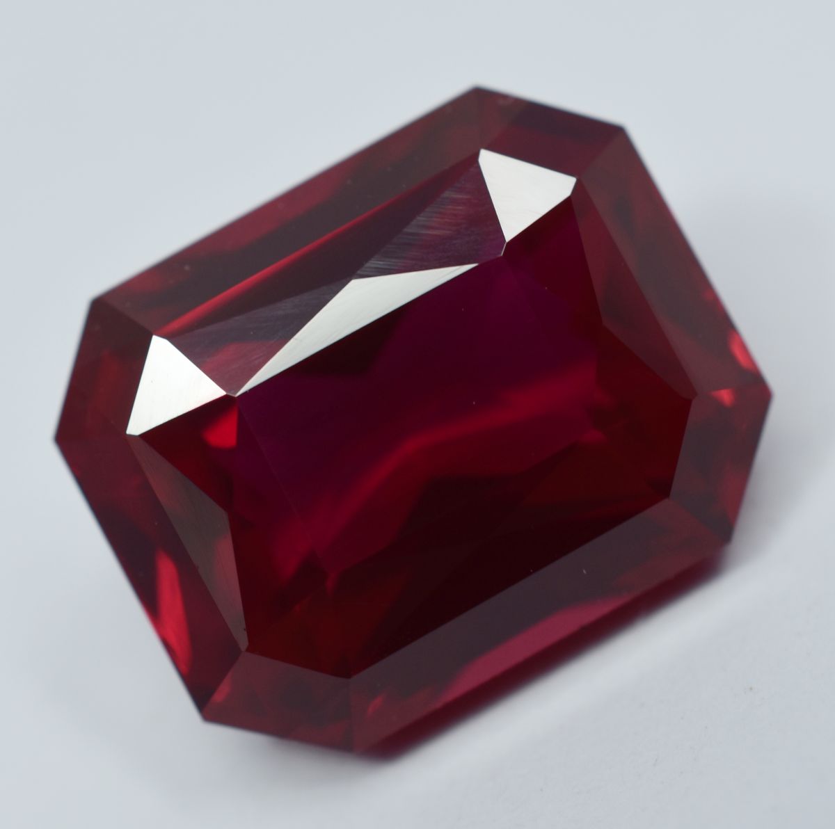 Ruby Red Excellent Emerald Cut 10.55 Carat Natural CERTIFIED Loose Gemstone