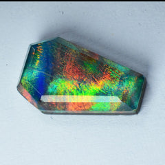 Rare Boulder Opal Doublet Fancy Cut 10.10 Carat Natural CERTIFIED Loose Gemstone