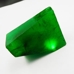 416.10 Ct Natural Green Emerald Rough UnCut CERTIFIED Loose Gemstones