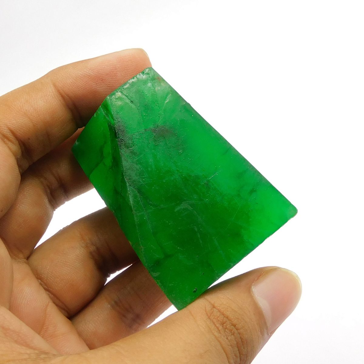 416.10 Ct Natural Green Emerald Rough UnCut CERTIFIED Loose Gemstones