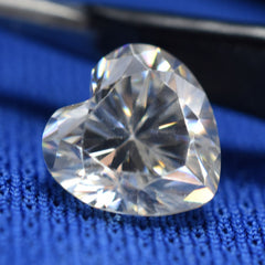 2.83 Carat Moissanite 9.5 mm CERTIFIED VVS1 D Color Heart Shape Loose Gemstone