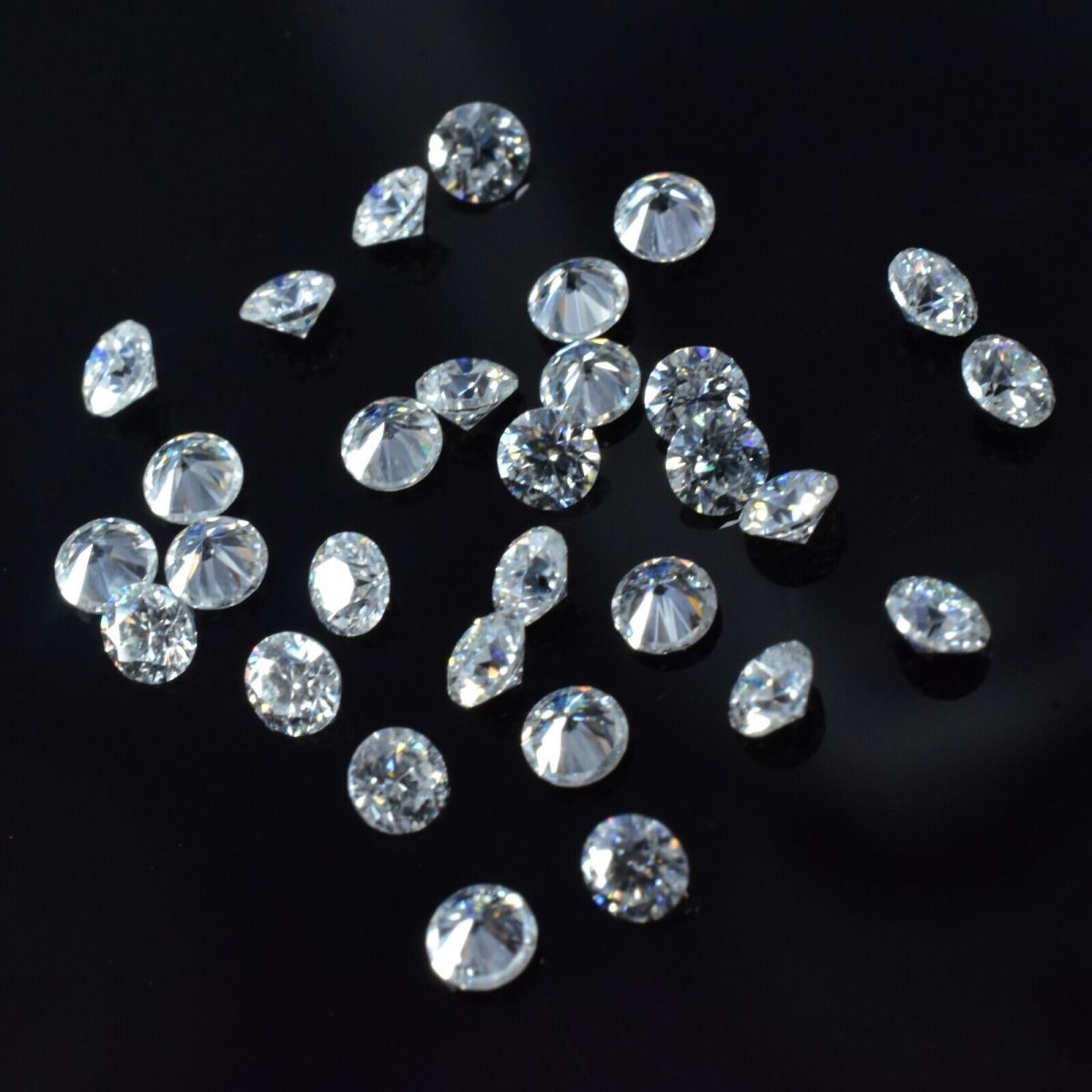 4 mm Synthetic Moissanite VVSI D Color A+CERTIFIED 3 Pcs Lot Round Cut Gemstone