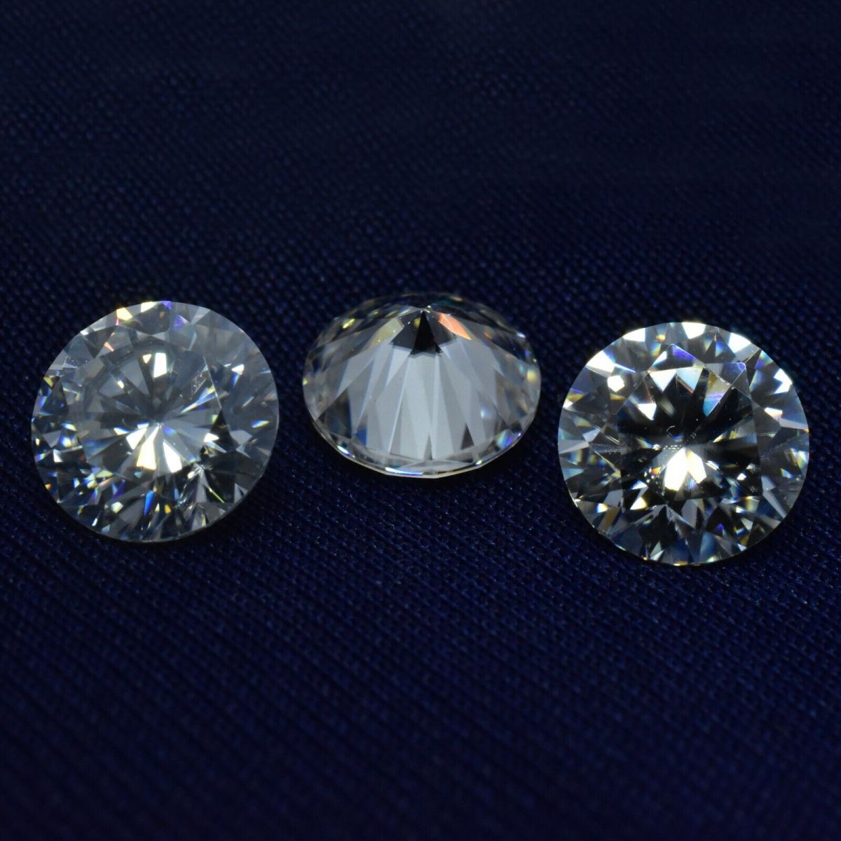 4 mm Synthetic Moissanite VVSI D Color A+CERTIFIED 3 Pcs Lot Round Cut Gemstone