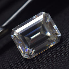 0.32 Ct Synthetic Moissanite Emerald Cut Loose Gemstone CERTIFIED D Color VVS1