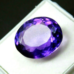 10.75 Ct Natural Purple Brazilian Amethyst CERTIFIED Loose Gemstone Oval Cut