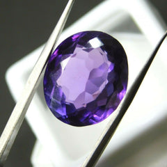 10.75 Ct Natural Purple Brazilian Amethyst CERTIFIED Loose Gemstone Oval Cut