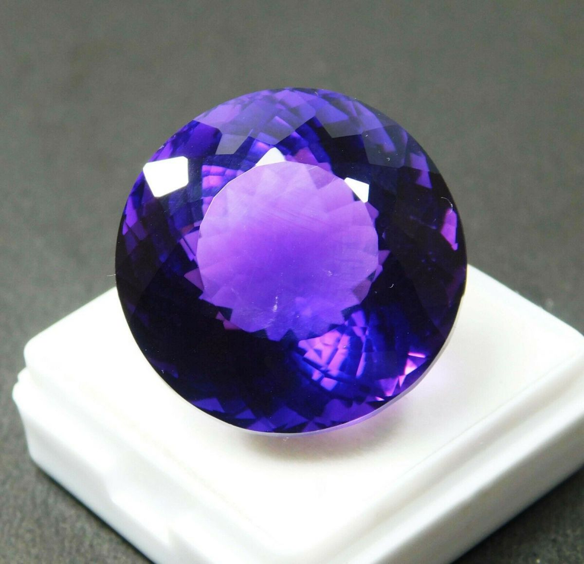 Natural Purple Amethyst 52 Carat Loose Gemstone CERTIFIED Huge Round Cut Size