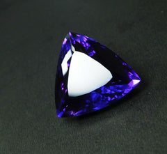 Purple Huge Natural Amethyst 52 Ct Gemstone CERTIFIED Trillion Cut Pendant Size