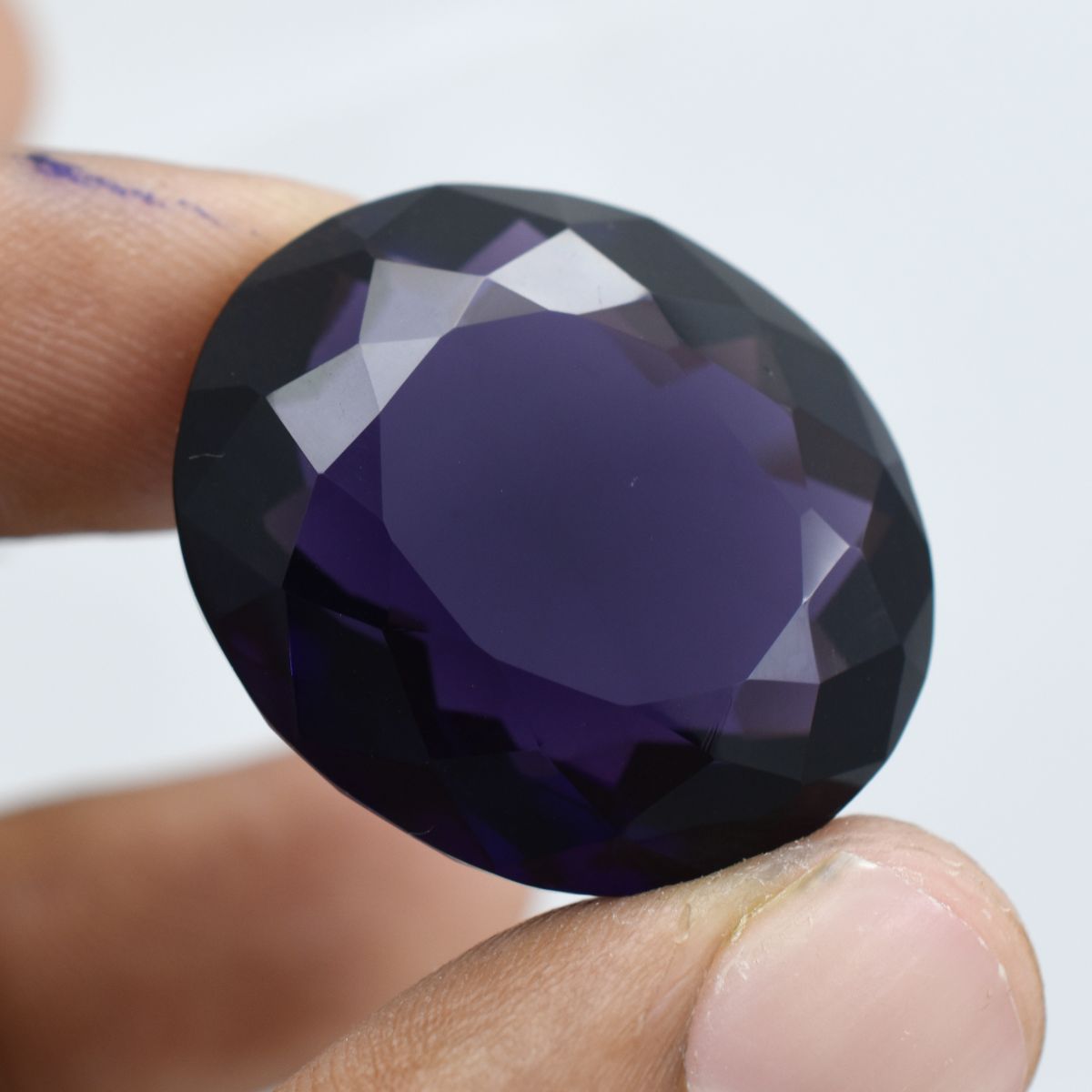 Stunning Oval Cut Natural Purple Amethyst 53.25 Ct CERTIFIED Loose Gemstone