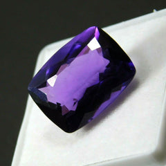 10 Ct Natural CERTIFIED Gemstone Amethyst Purple Cushion Shape  loose