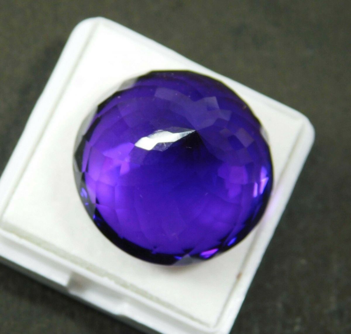 Unheated Amethyst Purple 54 Ct Natural Huge Round Cut Loose Gemstone CERTIFIED