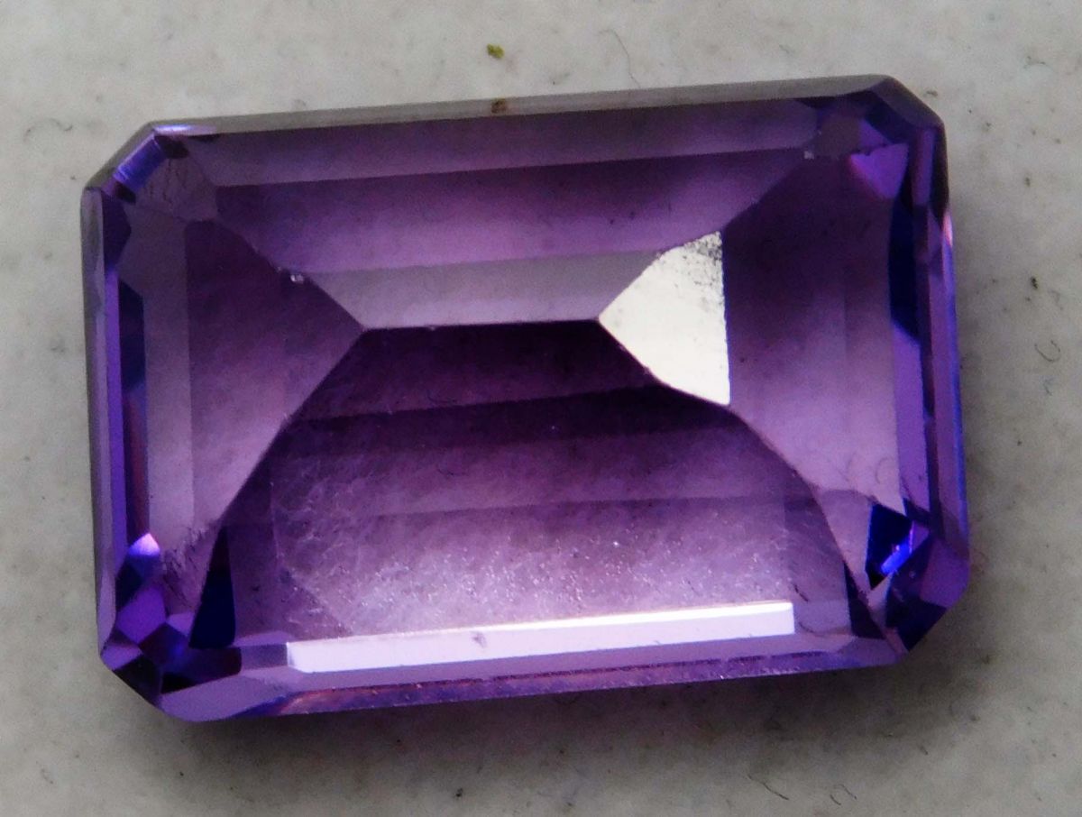 Purple Amethyst CERTIFIED 9.90 Ct Natural Emerald Cut Loose Gemstone CERTIFIED