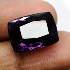 Purple Amethyst CERTIFIED Cushion Cut Rare 8.25 Fair Natural Loose Gemstone