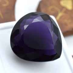 Purple Pear Cut 68.25 Carat Natural Amethyst Loose Gemstone CERTIFIED