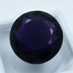 Natural Purple Amethyst 63.65 Carat Round Cut AA+ CERTIFIED Loose Gemstone