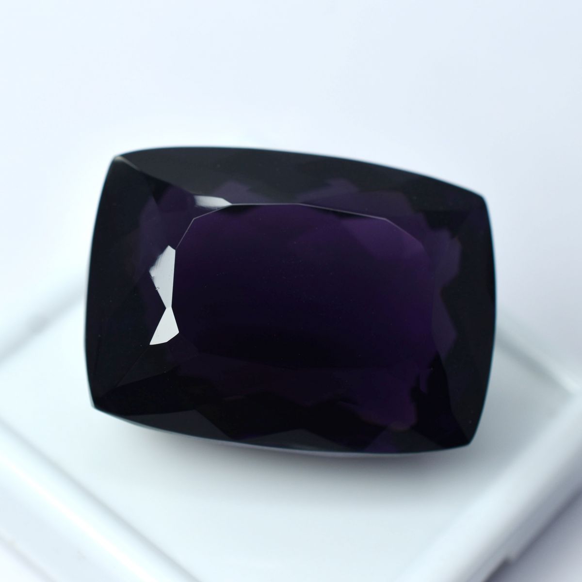 Extremely Genuine 92.35 Ct CERTIFIED Natural Purple amethyst Cushion CUT Gems