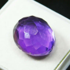 10 Ct Natural Purple Amethyst Brazilian Loose Oval Cut Certified Loose Gemstone