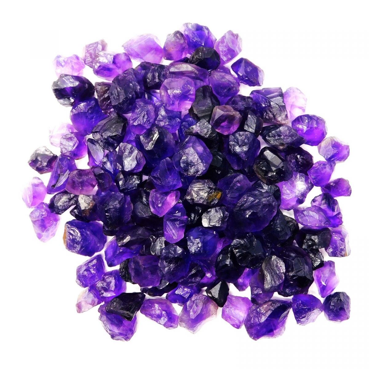 100 Ct Natural Amethyst Purple Uncut Rough Lot CERTIFIED Loose Gemstone