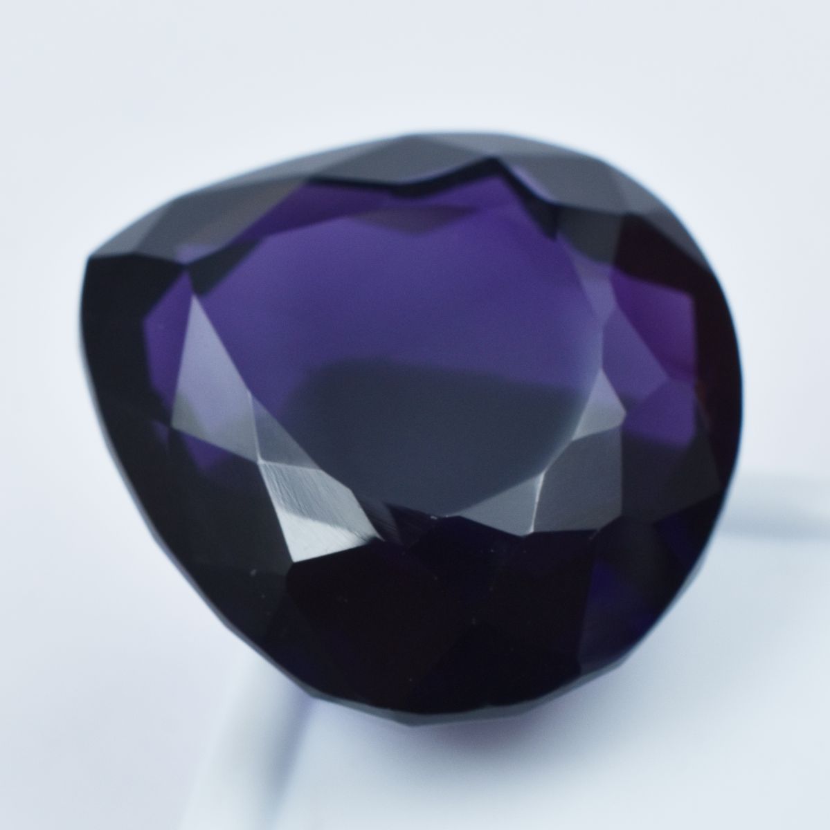 68.10 Ct Natural Purple Amethyst PEAR Cut Loose Gemstone CERTIFIED