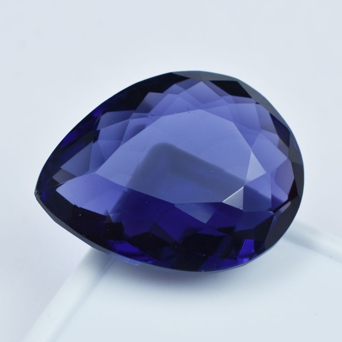 Purple Amethyst CERTIFIED 90.30 Ct Natural Pear Cut Loose Gemstone