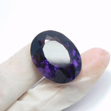 Stunning Natural Amethyst 45.70 Carat Oval Cut – Certified Loose Gemstone