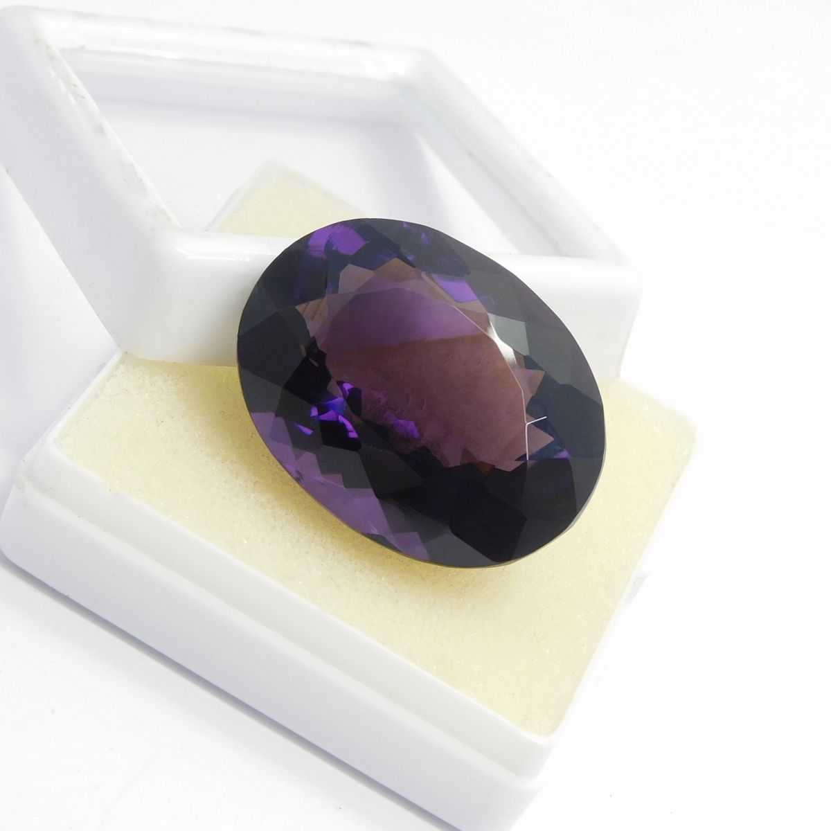 Stunning Oval Cut Natural Purple Amethyst 45.70 Ct CERTIFIED Loose Gemstone