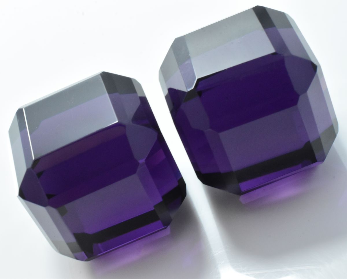 Stunning Cube Cut Purple Amethyst 96.95 Ct Natural Loose Gemstone CERTIFIED