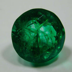 Dark Green Colombian Emerald Natural Round Cut CERTIFIED 6.52 Ct Loose Gemstone