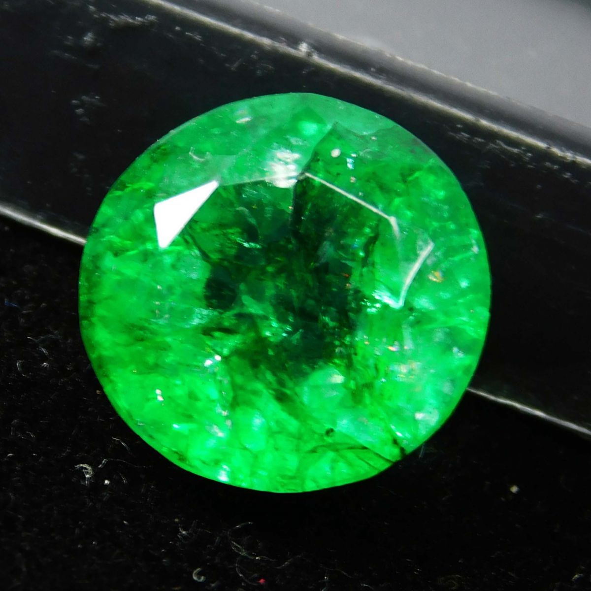 7 Ct Natural Certified Emerald Round Shape Green Colombian Loose Gemstone