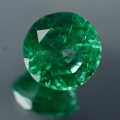 10.70 Carat Round Cut Natural Green Emerald Loose Gemstone CERTIFIED