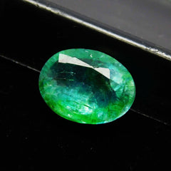 5 Ct Top Rich Green Natural Emerald Excellent Oval Cut CERTIFIED Loose Gemstone