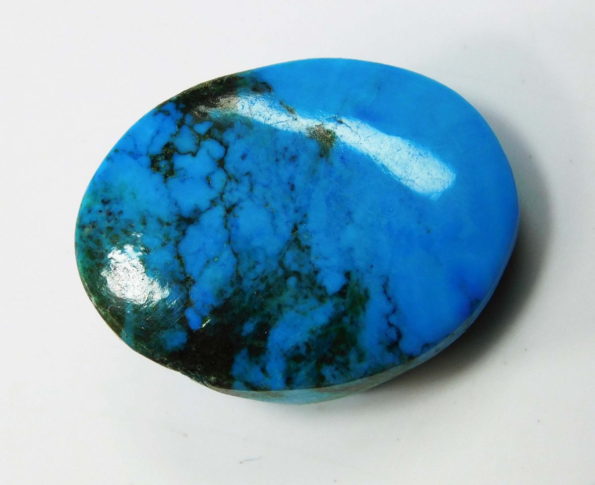 Natural Blue Turquoise Oval Shape 34.60 Ct CERTIFIED Loose Gemstones