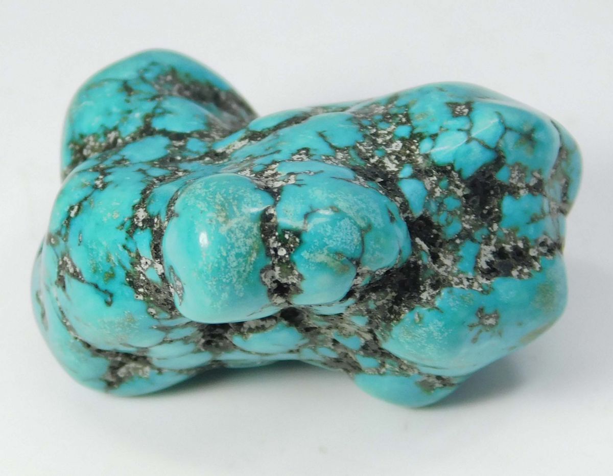 CERTIFIED Natural Arizona Rough Slab Loose Gemstone 117 Ct Blue Turquoise