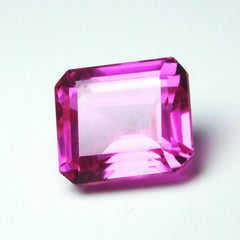 Stunning Natural Pink Tourmaline 7.90 Ct Loose Gemstone CERTIFIED Emerald Cut