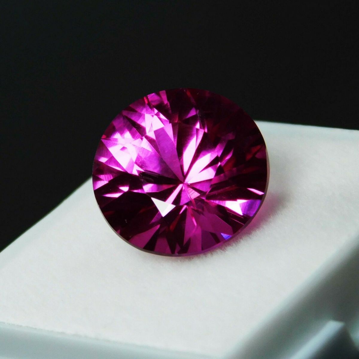 10 Ct Natural Pink Tourmaline Gemstone CERTIFIED Round Cut 12 MM Ring Size