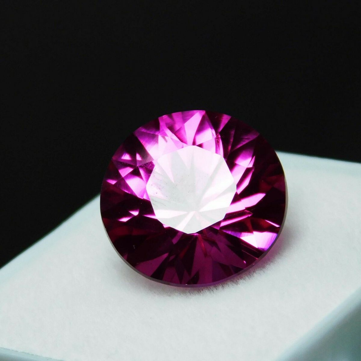 10 Ct Natural Pink Tourmaline Gemstone CERTIFIED Round Cut 12 MM Ring Size