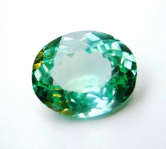 11.23 Ct Natural Pariba Tourmaline Certified Loose Gemstone Green Oval Cut