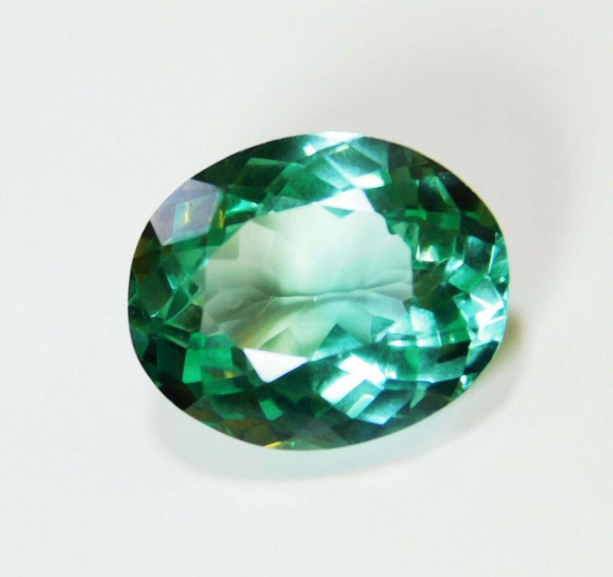 11.23 Ct Natural Pariba Tourmaline Certified Loose Gemstone Green Oval Cut